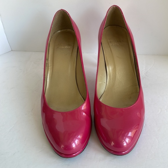 Stuart Weiztman 8.5 heels Patent Pink pumps - Picture 2 of 12